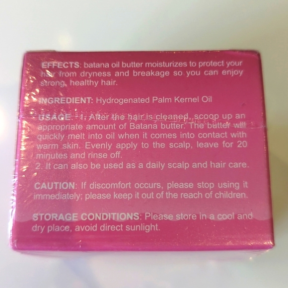 Batana Oil Butter Scalp Treatment Healthy Hair Growth- Pink New - Picture 2 of 2